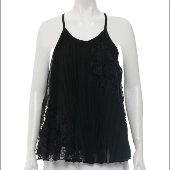 DEREK LAM 10 CROSBY Pleated Cami tank - Picture 3 of 8